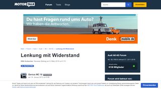 
                            8. Lenkung mit Widerstand - Start Forum Auto Audi A6 A6...