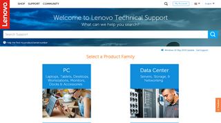 
                            6. Lenovo Support - Home - Global Support - US