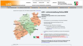 
                            1. LEO - Lehrereinstellung Online.NRW