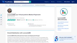 
                            9. LeonardoMD your Virtual portal to Medical Paperwork | TrustRadius