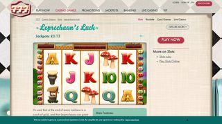 
                            5. Leprechaun’s Luck– Play Online Slots at 777