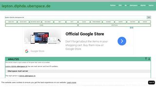 
                            7. Lepton.diphda.uberspace.de has one mail server and two IP ...