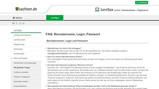 
                            10. LernSax - FAQ: Benutzername, Login, Passwort