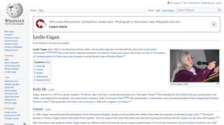 
                            9. Leslie Cagan - Wikipedia