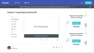 
                            9. Lesson 1: Learning at Ashworth Flashcards | Quizlet