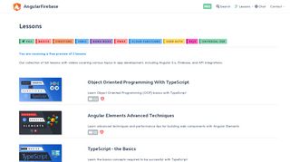 
                            6. Lessons | AngularFirebase