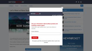 
                            9. Let's Meet at Now Summit Santa Clara! - ServicePortal.io - Service ...