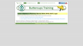 
                            3. Level 3 NVQ Login Page - Buttercups Training