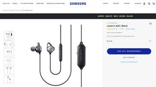 
                            8. Level In ANC, Black Headphones - EO-IG930BBEGUS | Samsung US