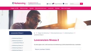 
                            6. Leveranciers Niveau 2 | eHerkenning