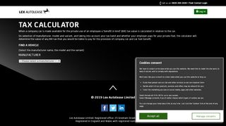 
                            7. Lex Autolease Driver Portal - Tax Calculator