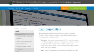 
                            5. Lexicomp Online | Clinical Drug Information