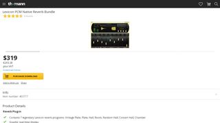 
                            7. Lexicon PCM Native Reverb Bundle – Thomann United States