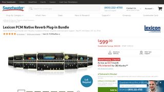 
                            4. Lexicon PCM Native Reverb Plug-in Bundle | Sweetwater