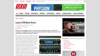 
                            5. Lexicon PCM Native Reverb - Sound On Sound