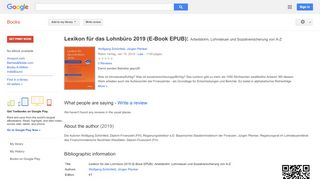 
                            7. Lexikon für das Lohnbüro 2019 (E-Book EPUB): Arbeitslohn, Lohnsteuer ...