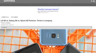 
                            6. LG G6 vs. Galaxy S8 vs. Xperia XZ Premium: Three's a ...