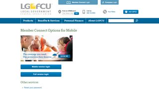 
                            2. LGFCU Mobile Member Connect Options