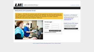 
                            1. LHI Care for Mission Critical | Customer Portal