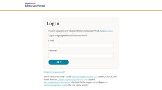 
                            1. Librarian Portal - login - Springer Nature