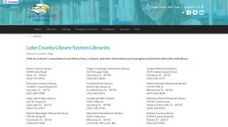 
                            8. Libraries - Lake County Library System