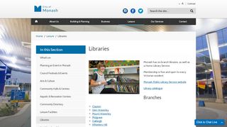 
                            8. Libraries - Monash Council