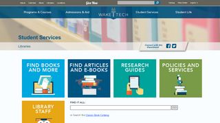 
                            9. Libraries | Wake Technical Community College