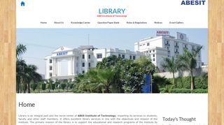 
                            7. LIBRARY – ABES Institute of Technology