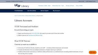 
                            1. Library Accounts | UCSF Library