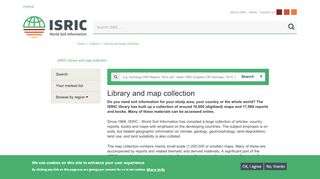 
                            7. Library and map collection | ISRIC