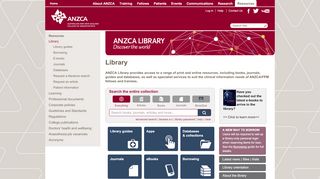 
                            3. Library - ANZCA