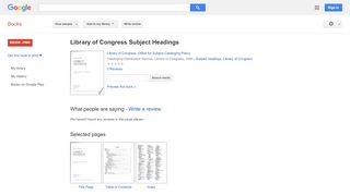 
                            7. Library of Congress Subject Headings