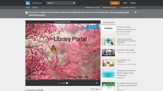 
                            3. Library portal - SlideShare