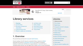 
                            1. Library services - Lancashire County Council