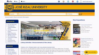 
                            3. library.jru.edu - Jose Rizal University Library catalog