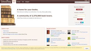 
                            6. LibraryThing | Catalog your books online