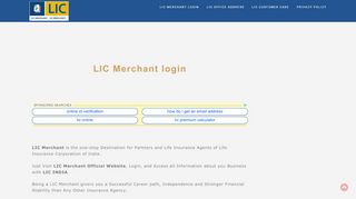 
                            7. LIC Merchant Login