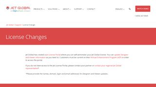 
                            1. License Changes - Jet Global