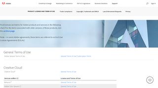 
                            6. Licenses and Terms of Use | Adobe