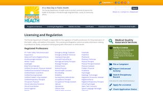 
                            7. Licensing and Regulation | Florida Department of Health