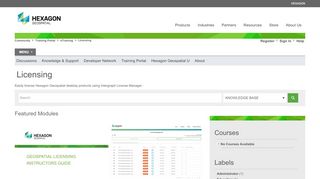 
                            1. Licensing - Hexagon Geospatial Community