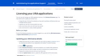 
                            5. Licensing your JIRA applications - Atlassian Documentation