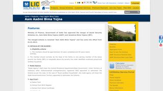 
                            5. Life Insurance Corporation of India - Aam Aadmi Bima Yojna