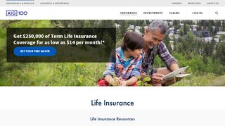 
                            7. Life Insurance - Insurance from AIG in the US