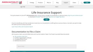 
                            1. Life Insurance Support | American Fidelity