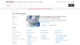 
                            2. Life Technologies | Thermo Fisher Scientific - US