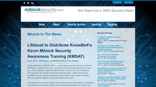 
                            4. Lifeboat to Distribute KnowBe4's Kevin Mitnick Security ...