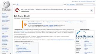 
                            9. LifeBridge Health - Wikipedia