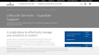 
                            3. Lifecycle Services - Guardian Support | Emerson US