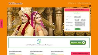 
                            4. LifePartner.in Matrimony - Matrimonial Site for Indians